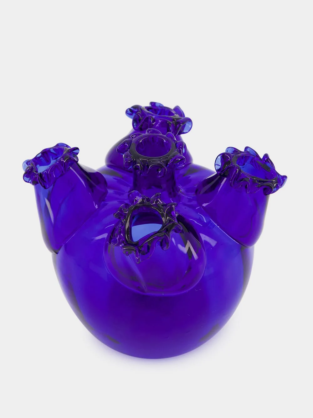 Galatzo Blue Glass Vase - Image 3