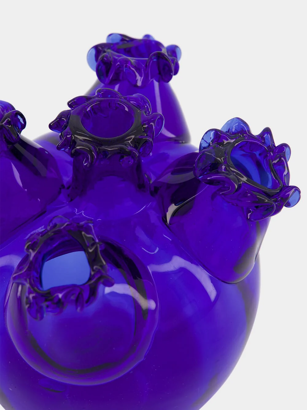Galatzo Blue Glass Vase - Image 4