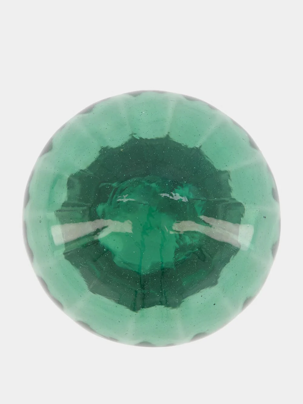 Green Hand-Blown Knob Sculpture - Image 2