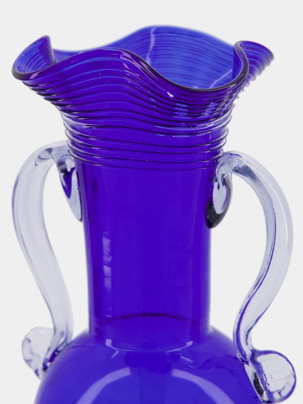Ibis Blue Glass Vase - Image 4
