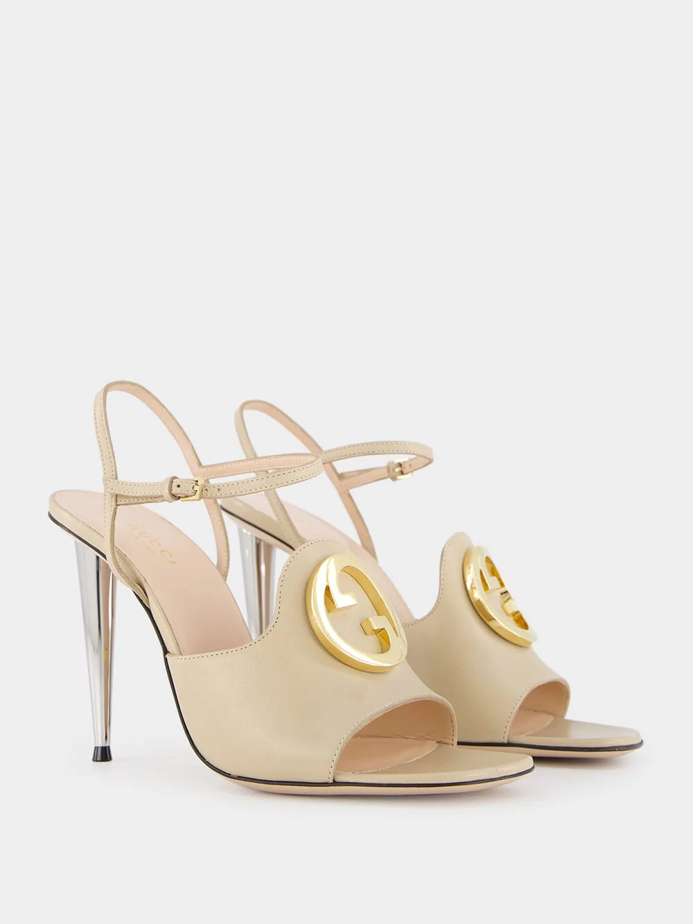 110mm Logo-Plaque Leather Sandals - Image 2