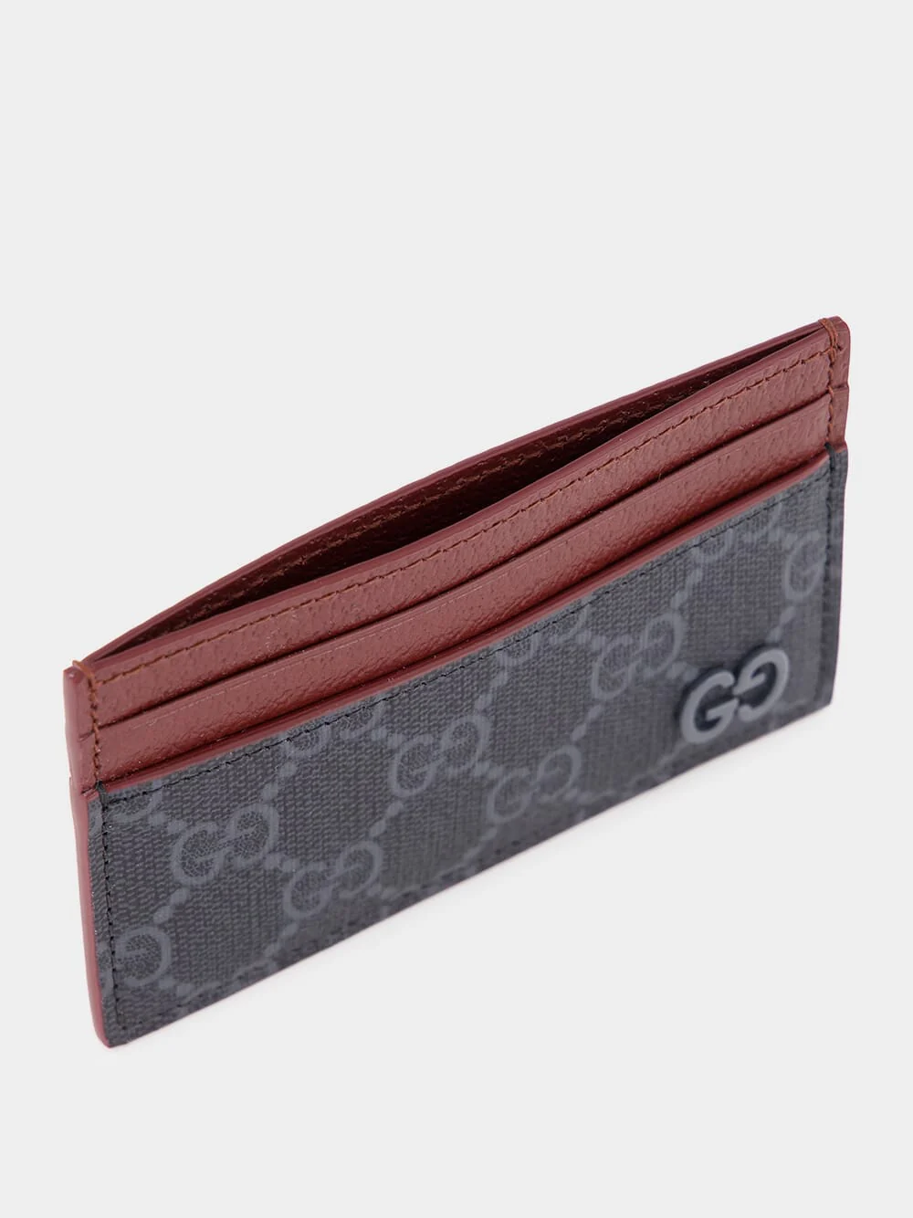 Black and Burgundy GG Card Case - Image 3