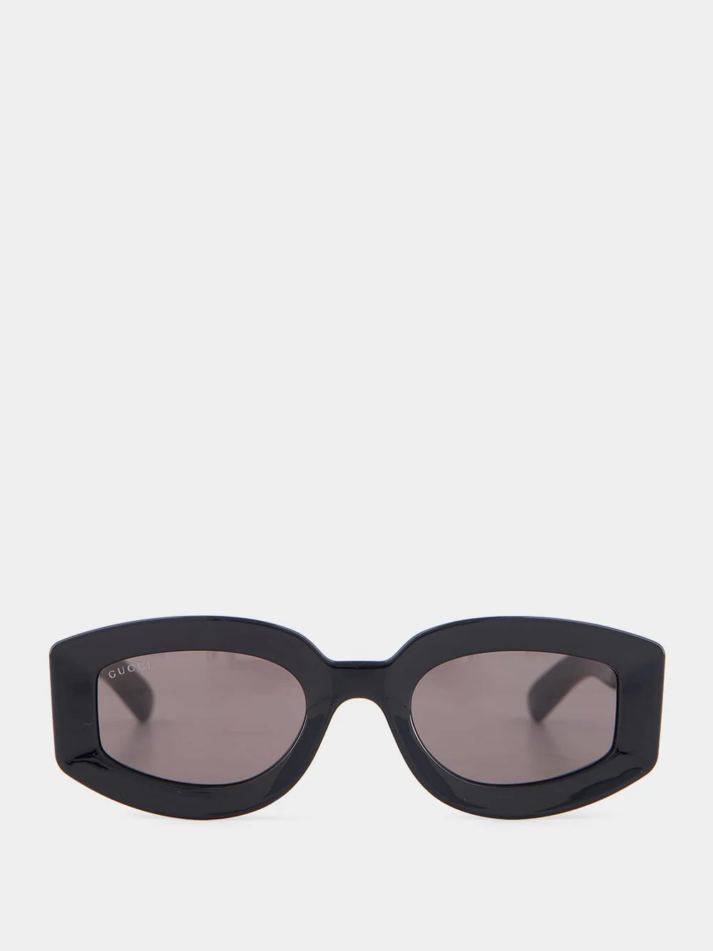 Black Geometric Frame Sunglasses