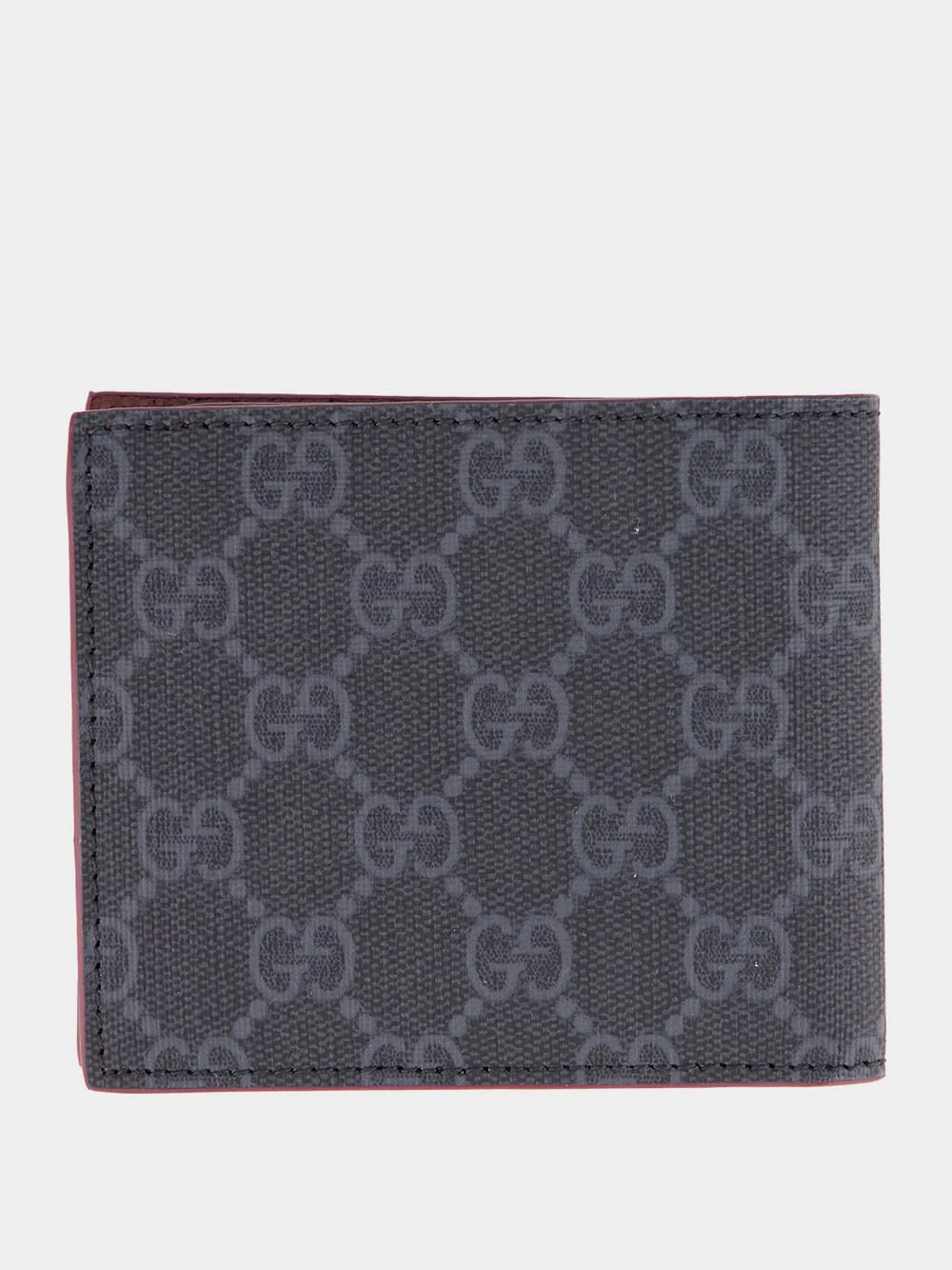 Black Gg Wallet With Bordeaux Interior - Image 2