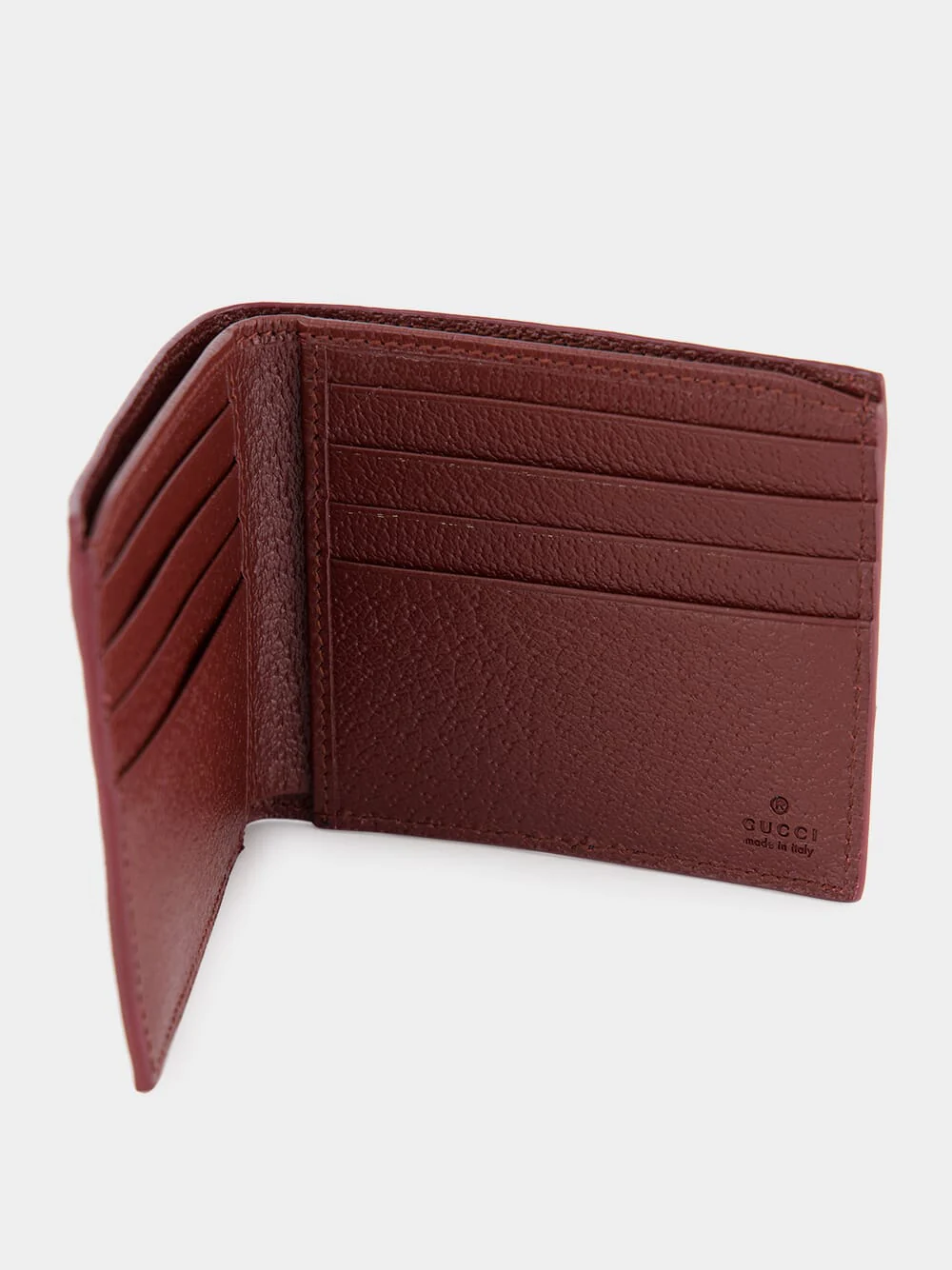Black Gg Wallet With Bordeaux Interior - Image 3