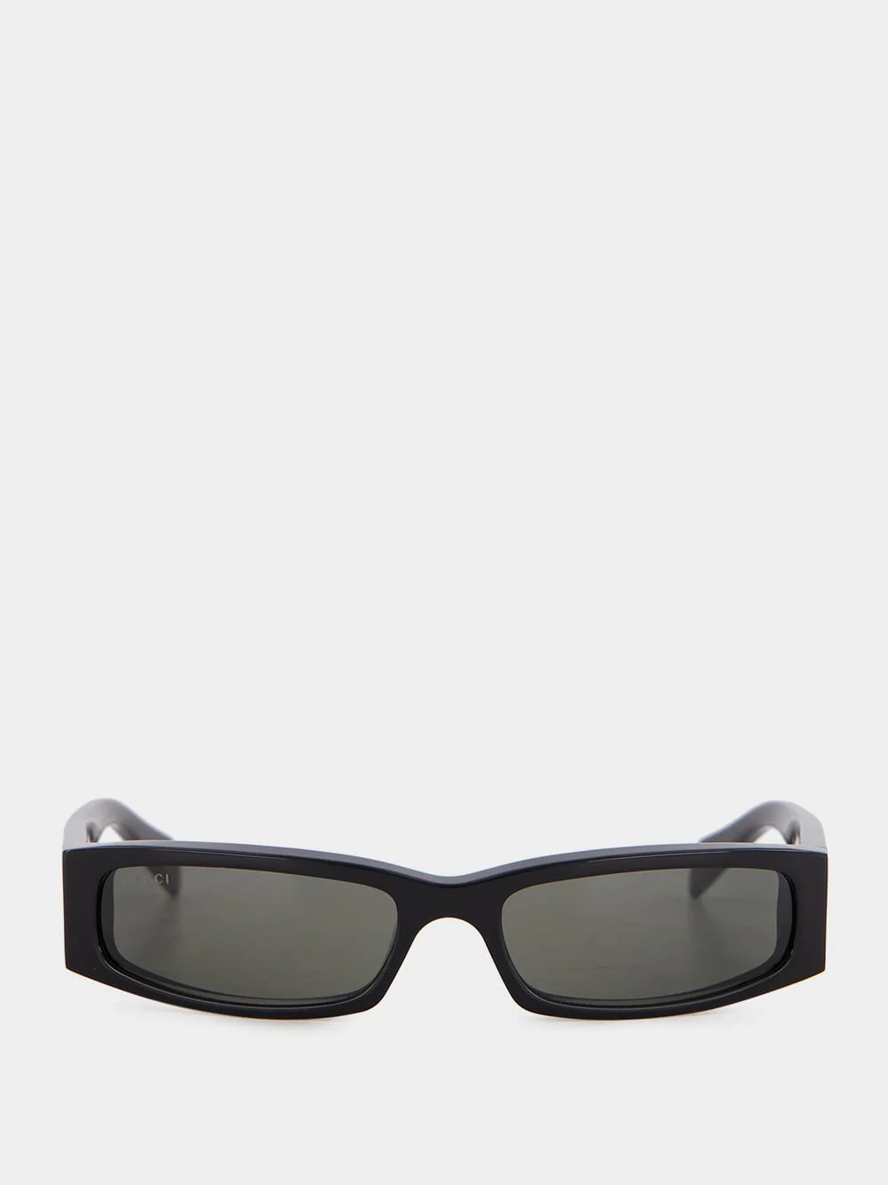 Black Rectangular Wraparound Sunglasses