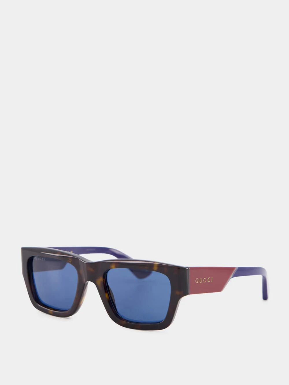 Brown Sunglasses With Dark Tortoiseshell Acetate Tips - Image 3