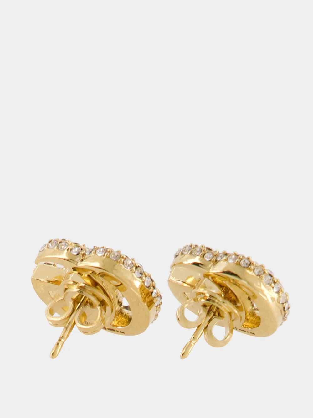 Gold GG Marmont Crystal Earrings - Image 3