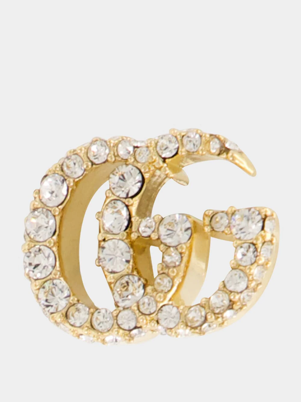 Gold GG Marmont Crystal Earrings - Image 4