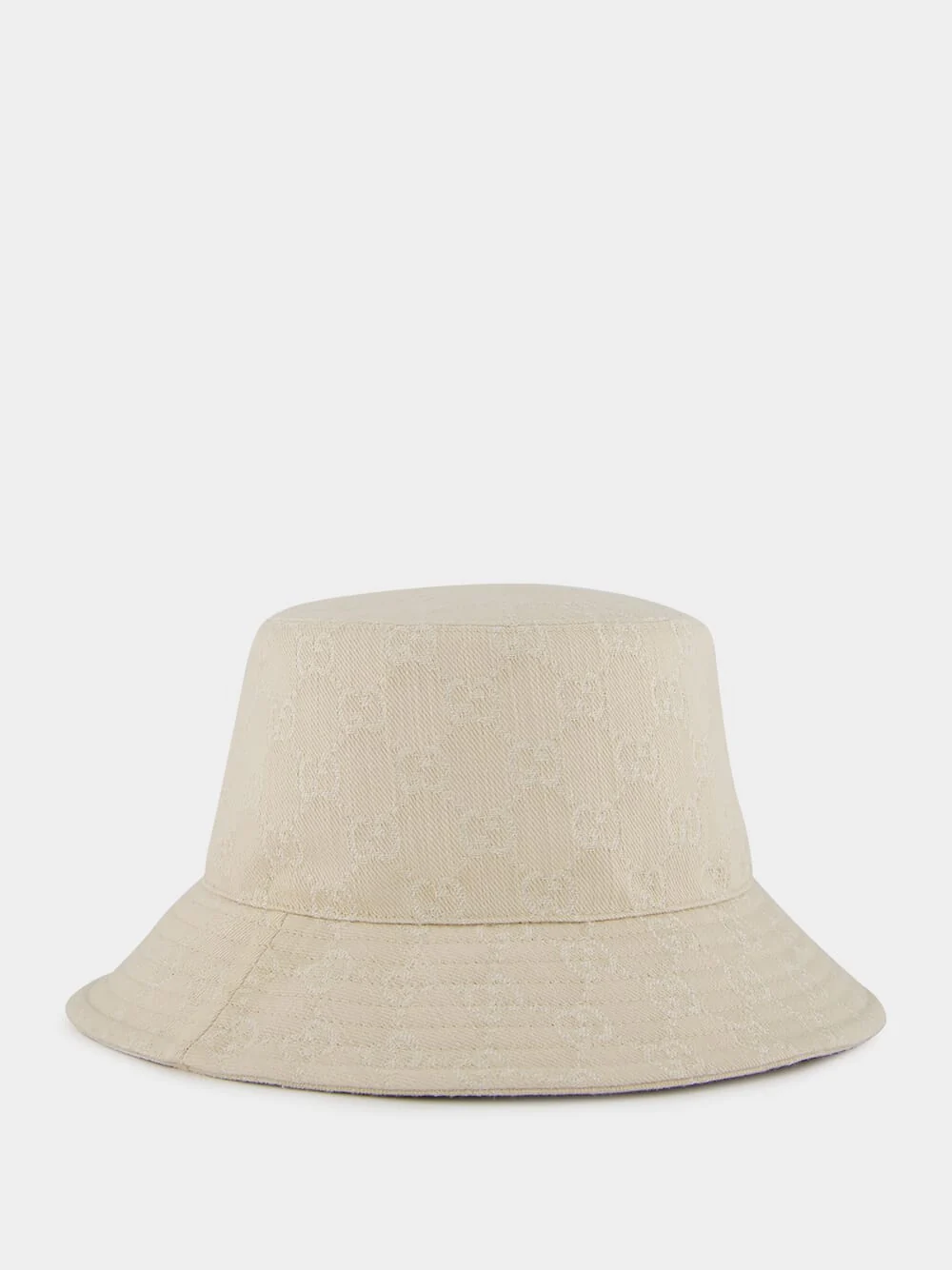 Ivory GG Denim Bucket Hat