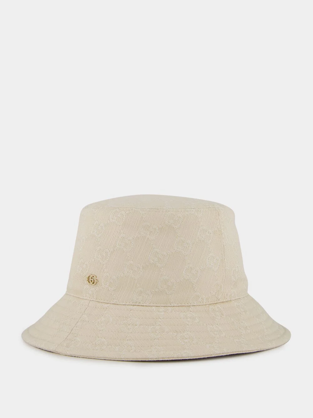 Ivory GG Denim Bucket Hat - Image 2