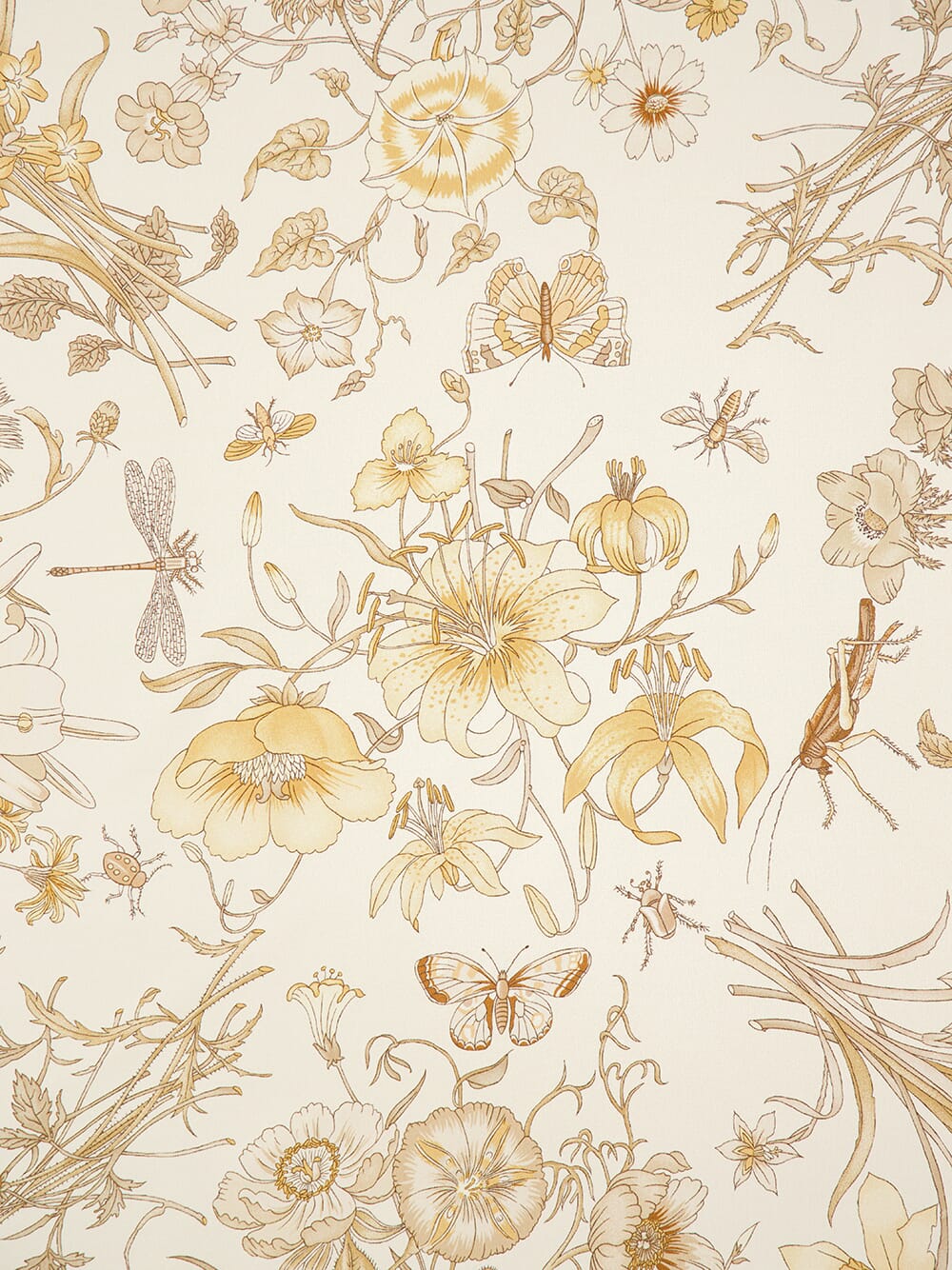 Ivory Printed Silk Carré - Image 2