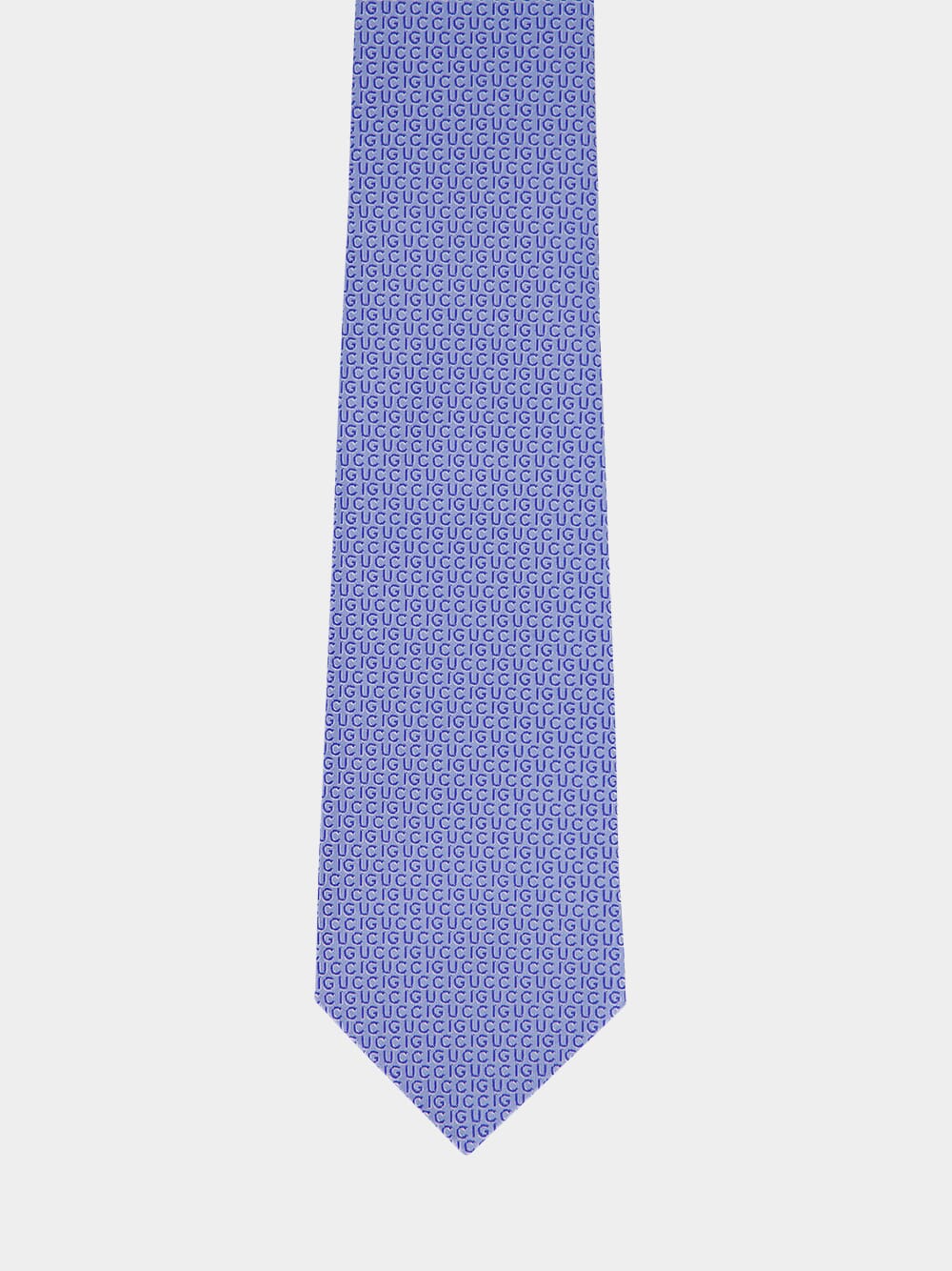 Light Blue Gucci Silk Jacquard Tie - Image 3