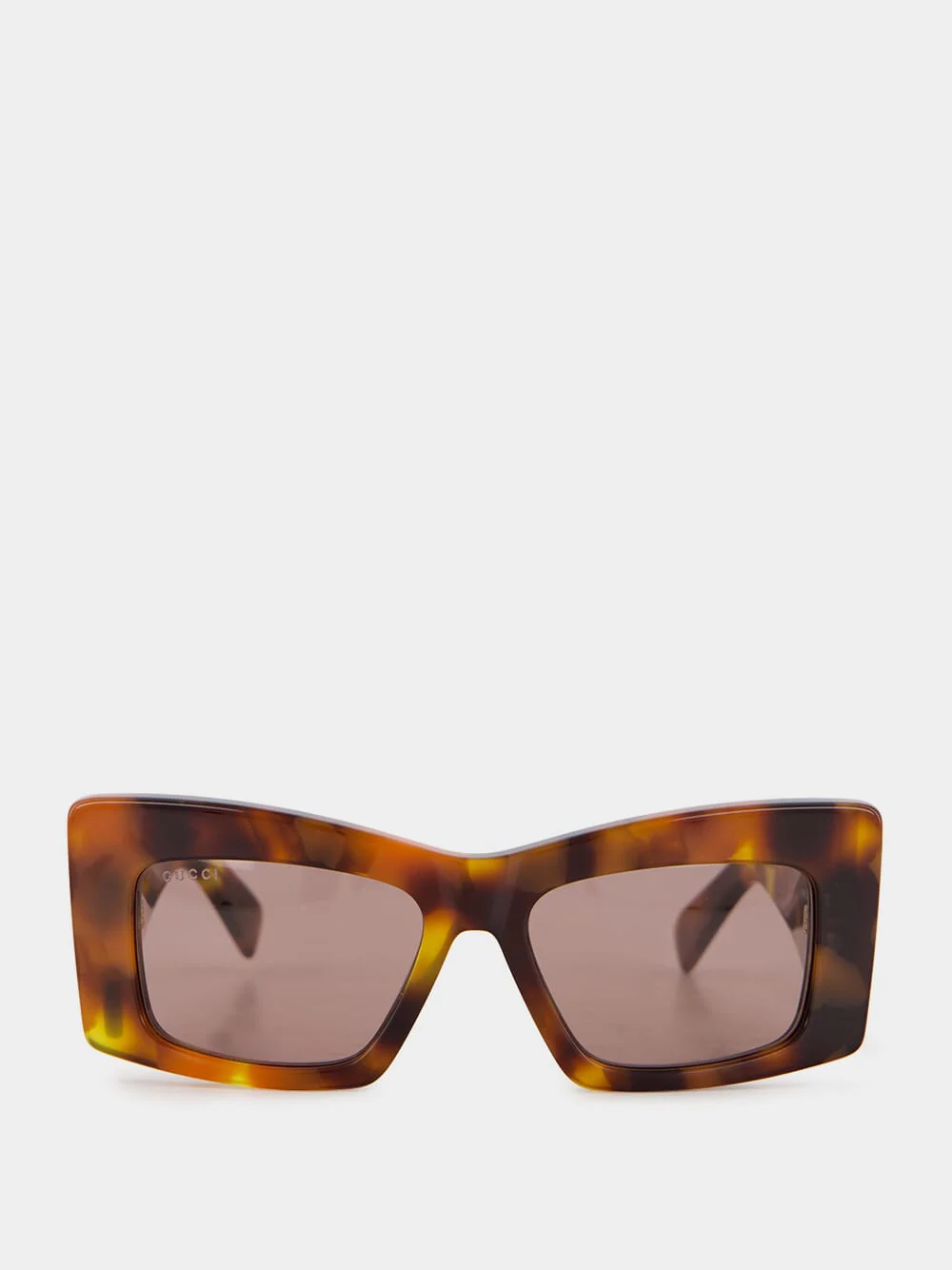 Light Brown Square Frame Sunglasses