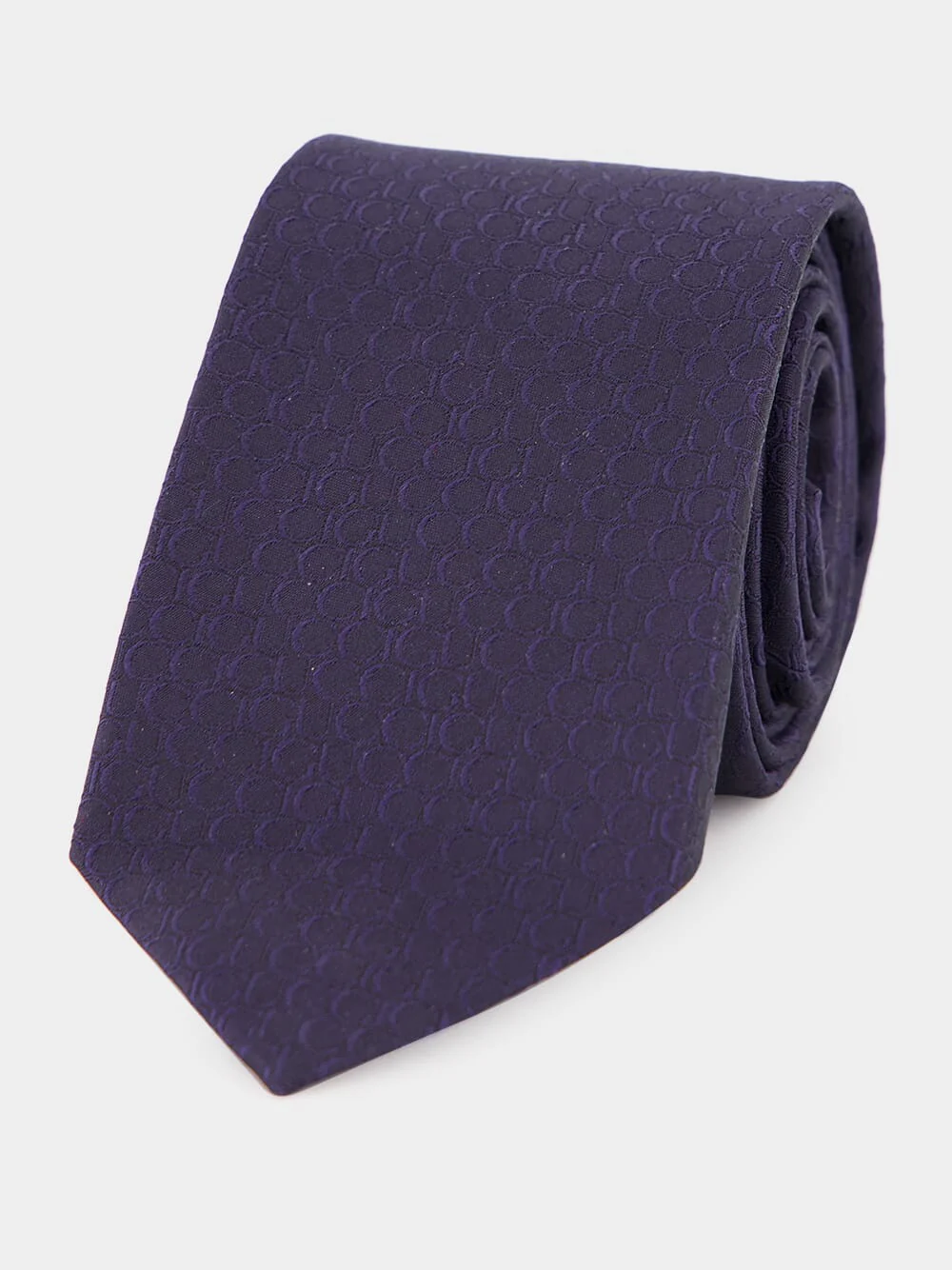 Navy Allover Gucci Silk Tie