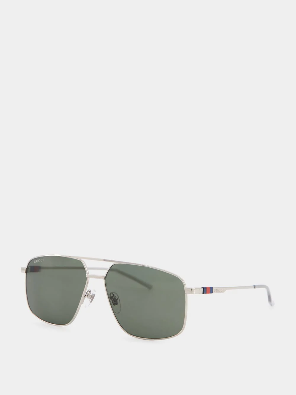 Silver Navigator Frame Sunglasses - Image 3