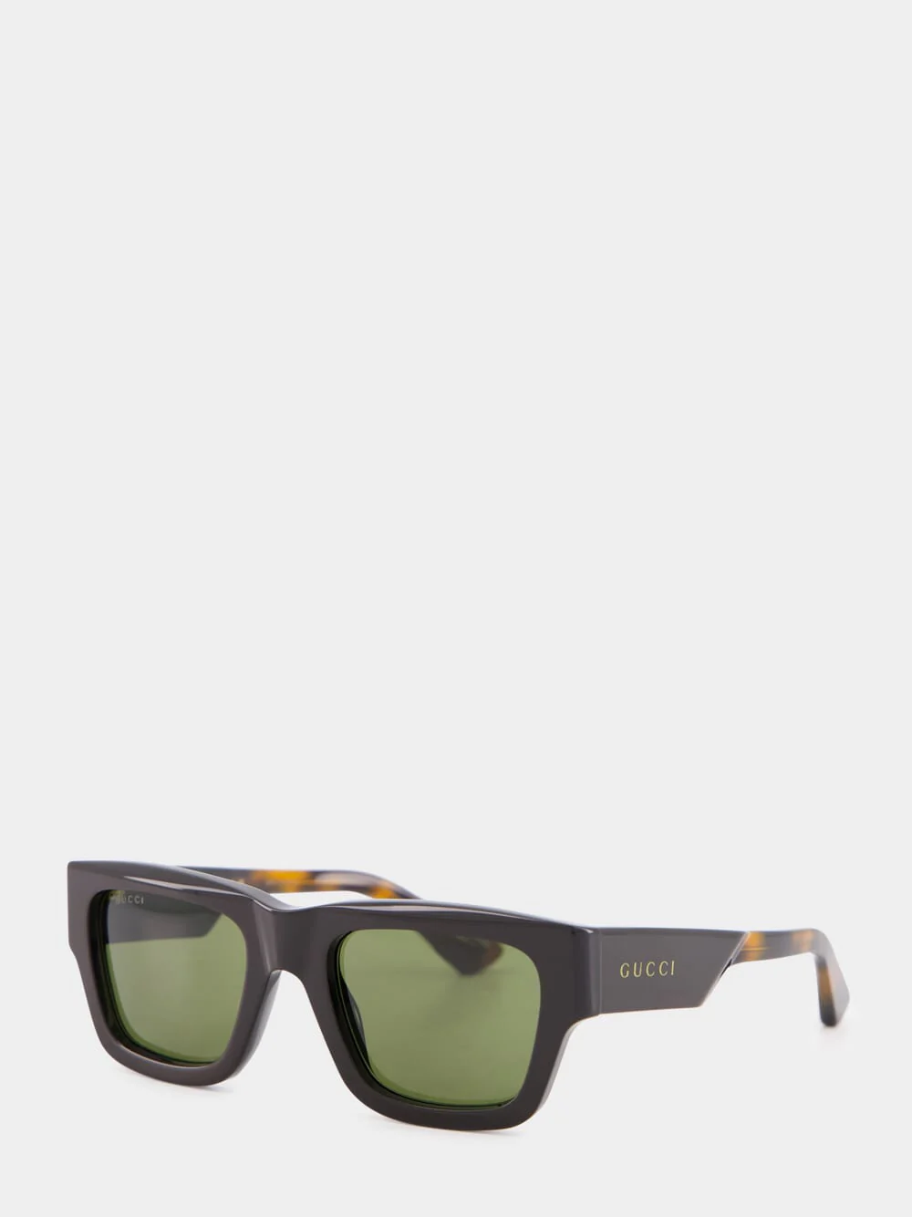 Tortoiseshell Rectangular Frame Sunglasses - Image 3