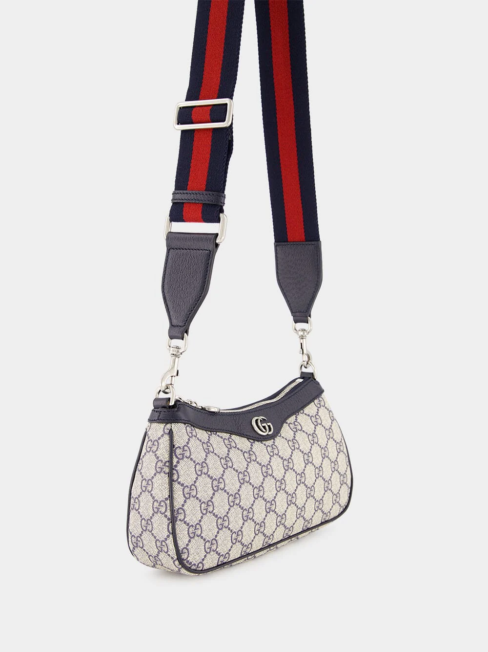 Beige and Blue Ophidia GG Small Handbag - Image 3