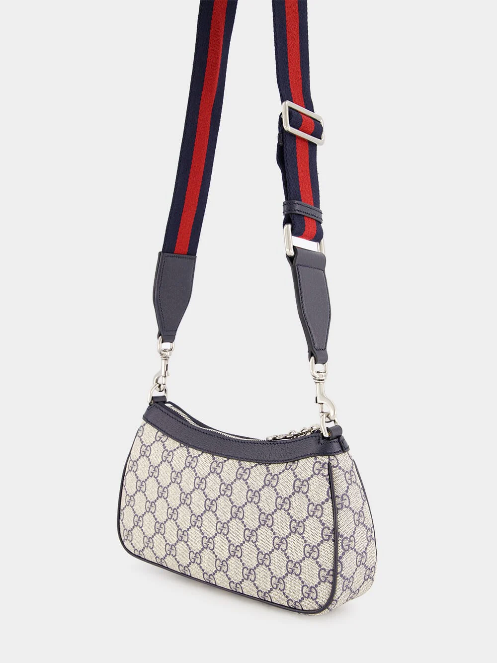 Beige and Blue Ophidia GG Small Handbag - Image 5