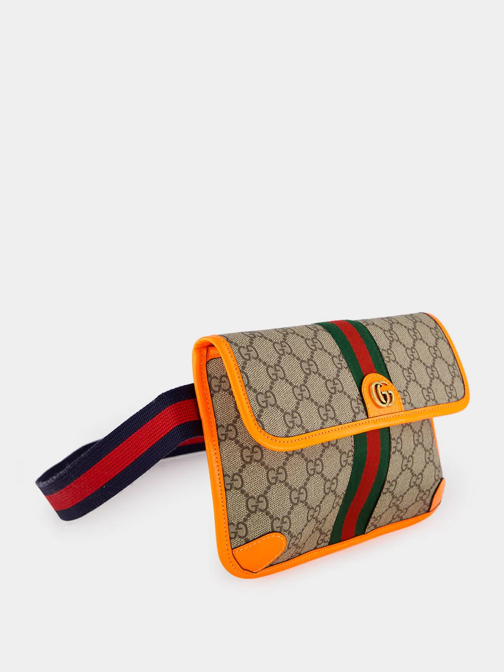Ophidia Orange GG Small Belt Bag - Image 2
