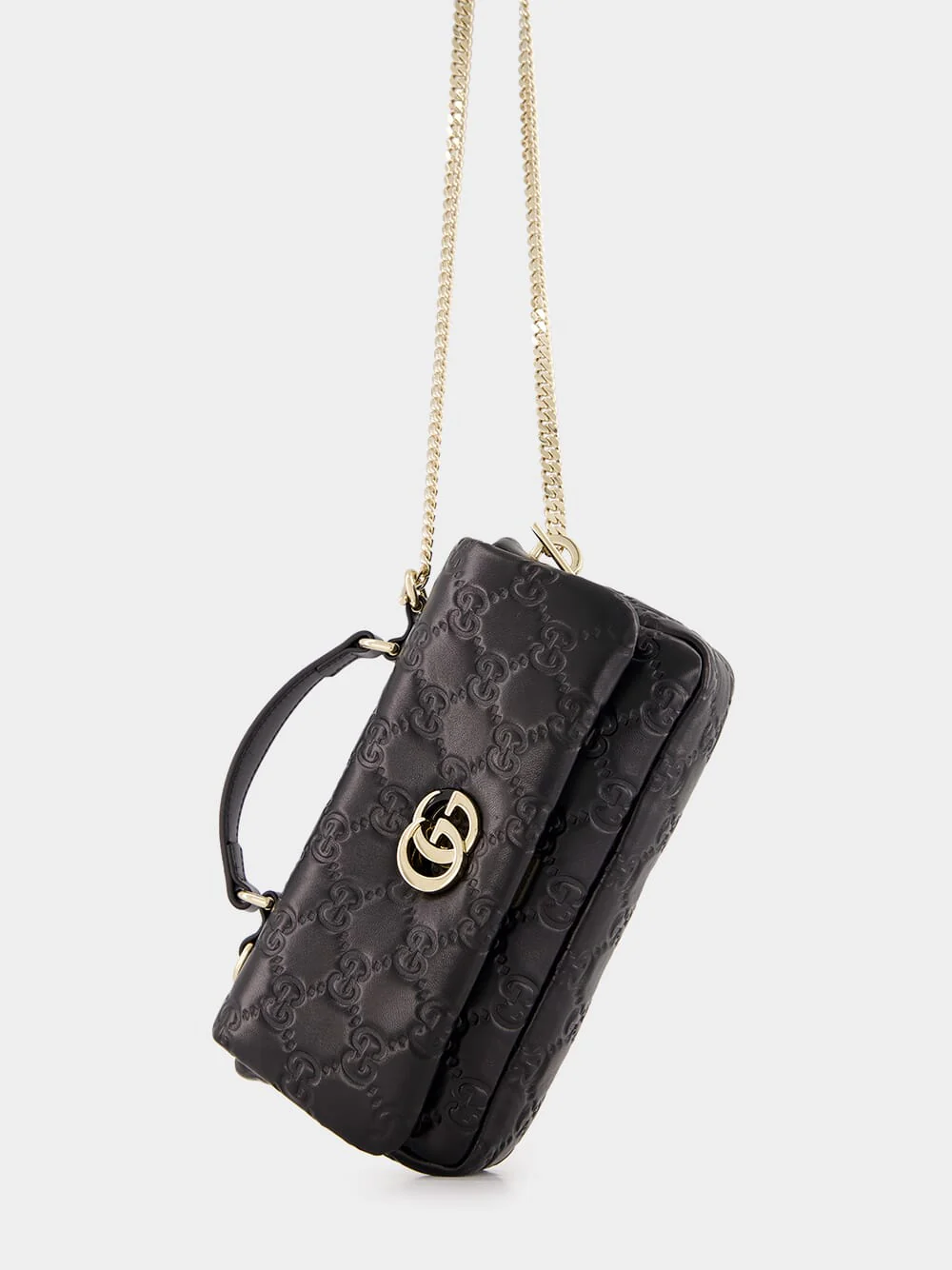 Black GG Milano Mini Top Handle Bag - Image 8