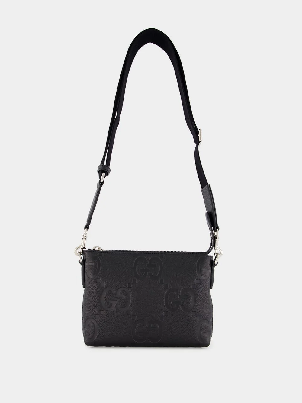 Black Jumbo GG Messenger Bag - Image 2