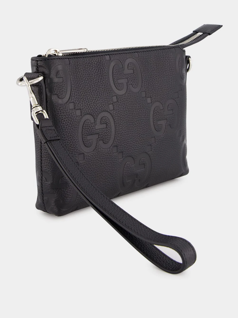 Black Jumbo GG Messenger Bag - Image 3