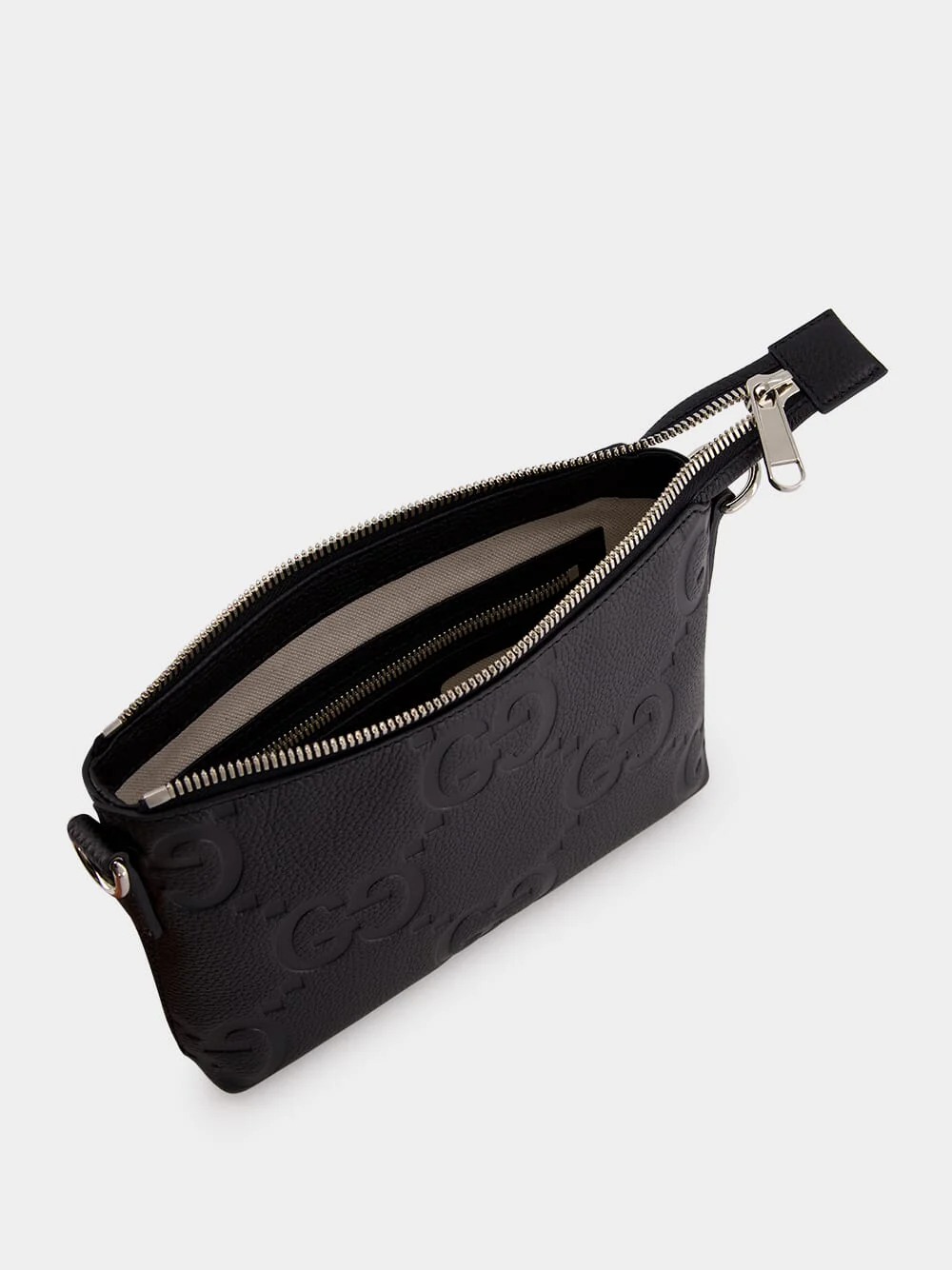 Black Jumbo GG Messenger Bag - Image 6
