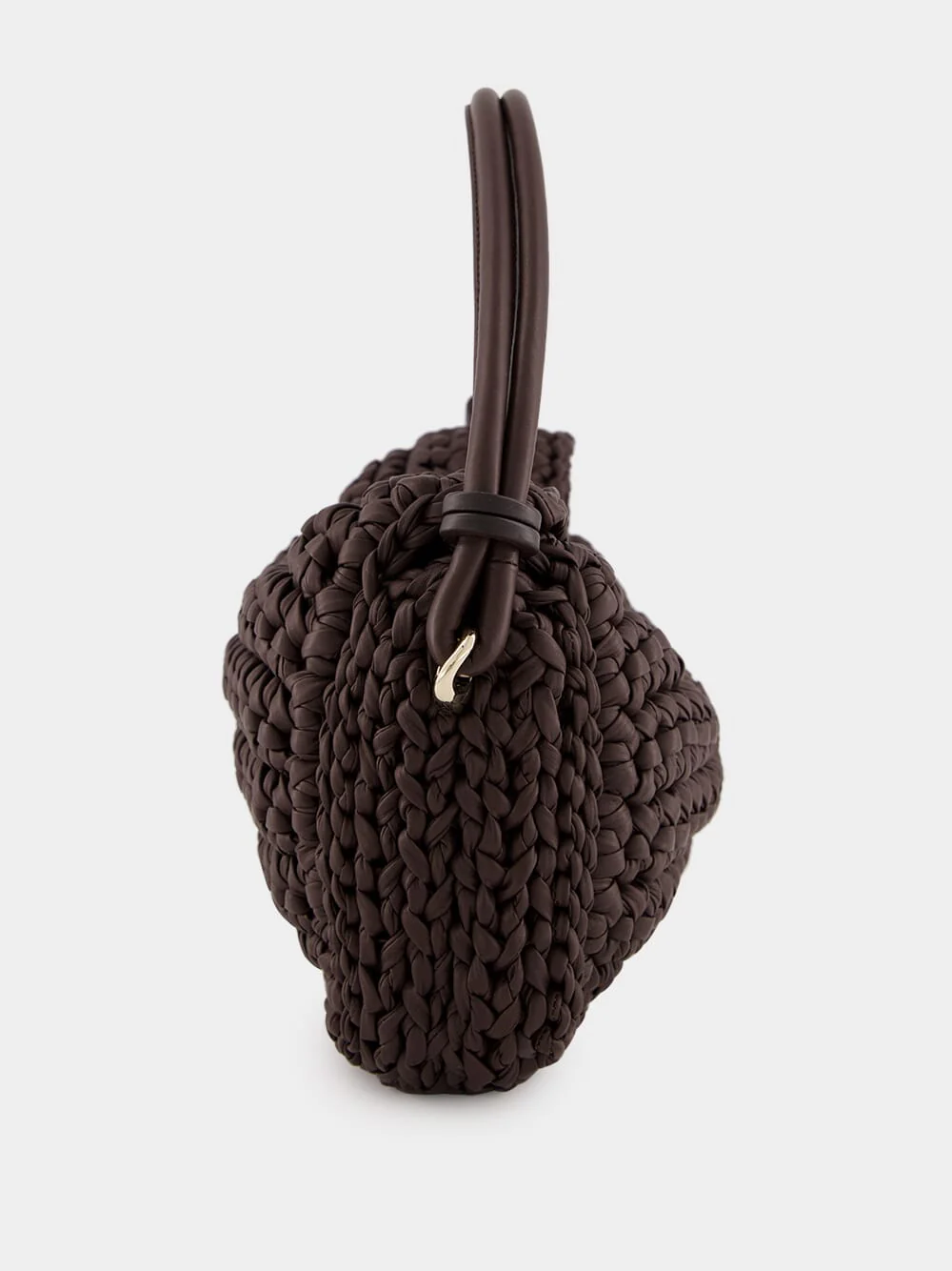 Double G Brown Small Top Handle Bag - Image 3