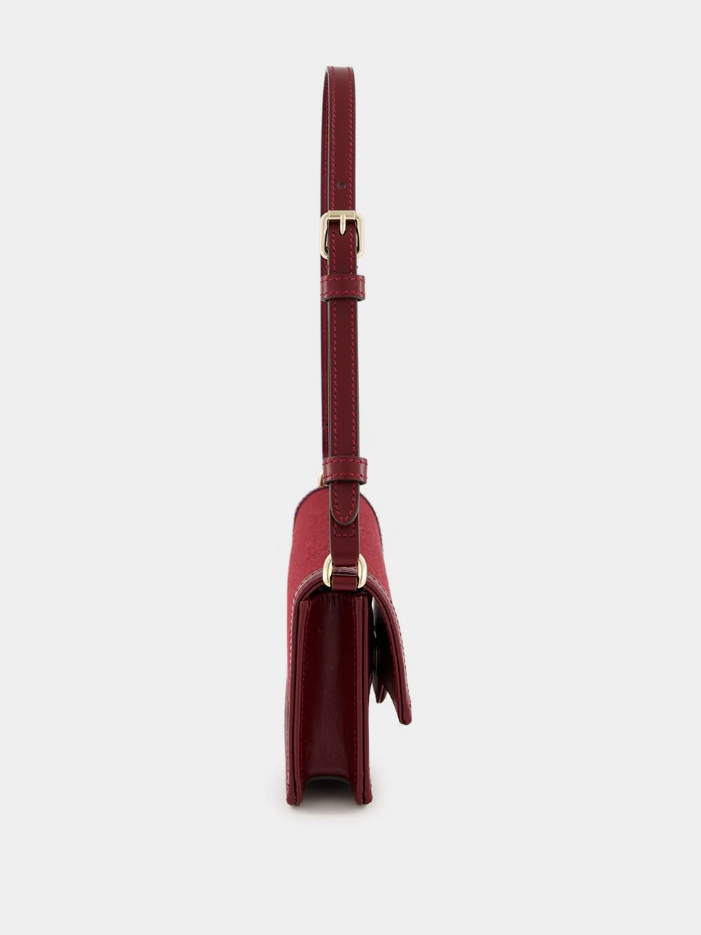 Burgundy Luce Mini Shoulder Bag - Image 3