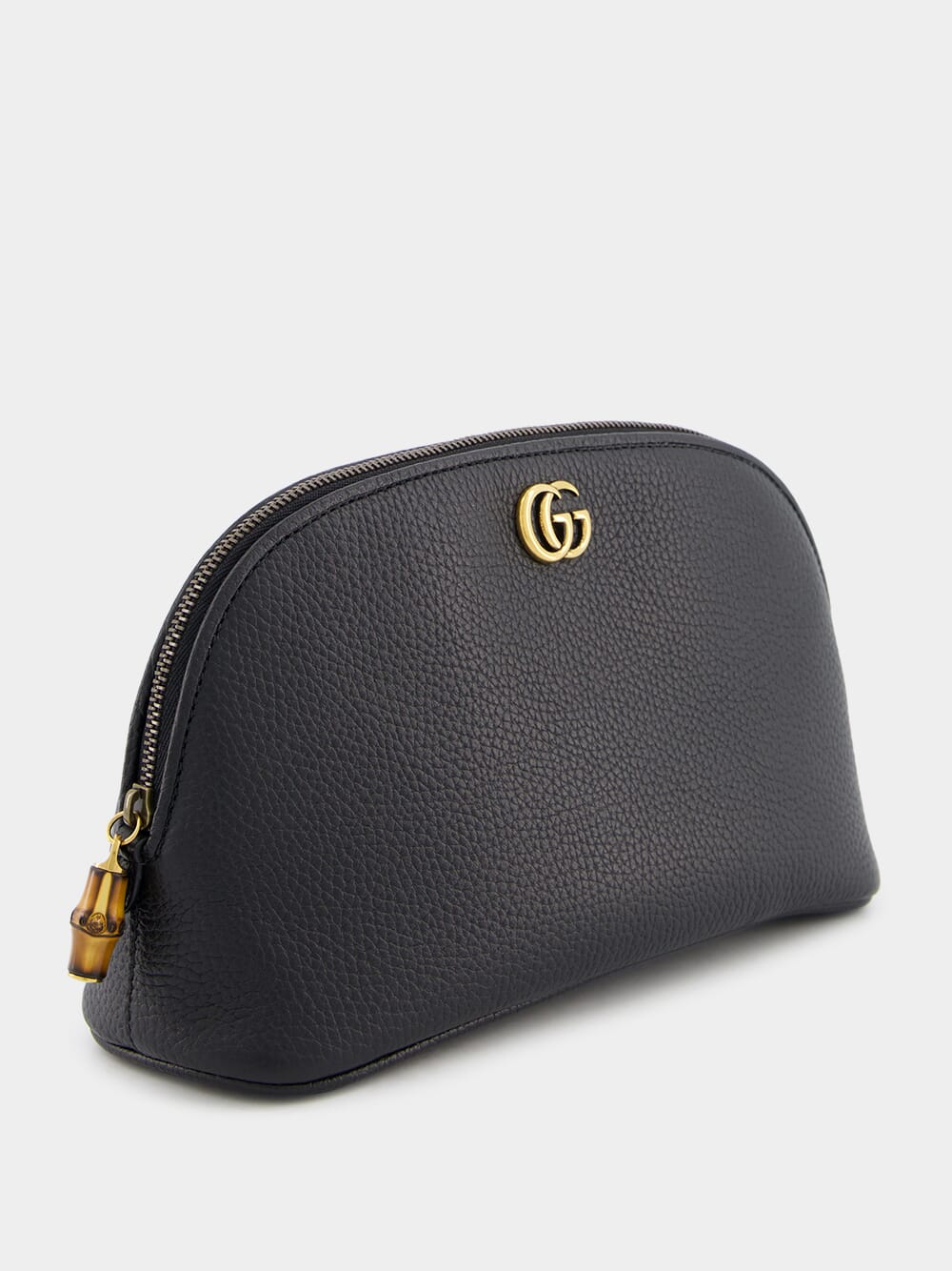Double G-Plaque Leather Make-Up Bag - Image 2