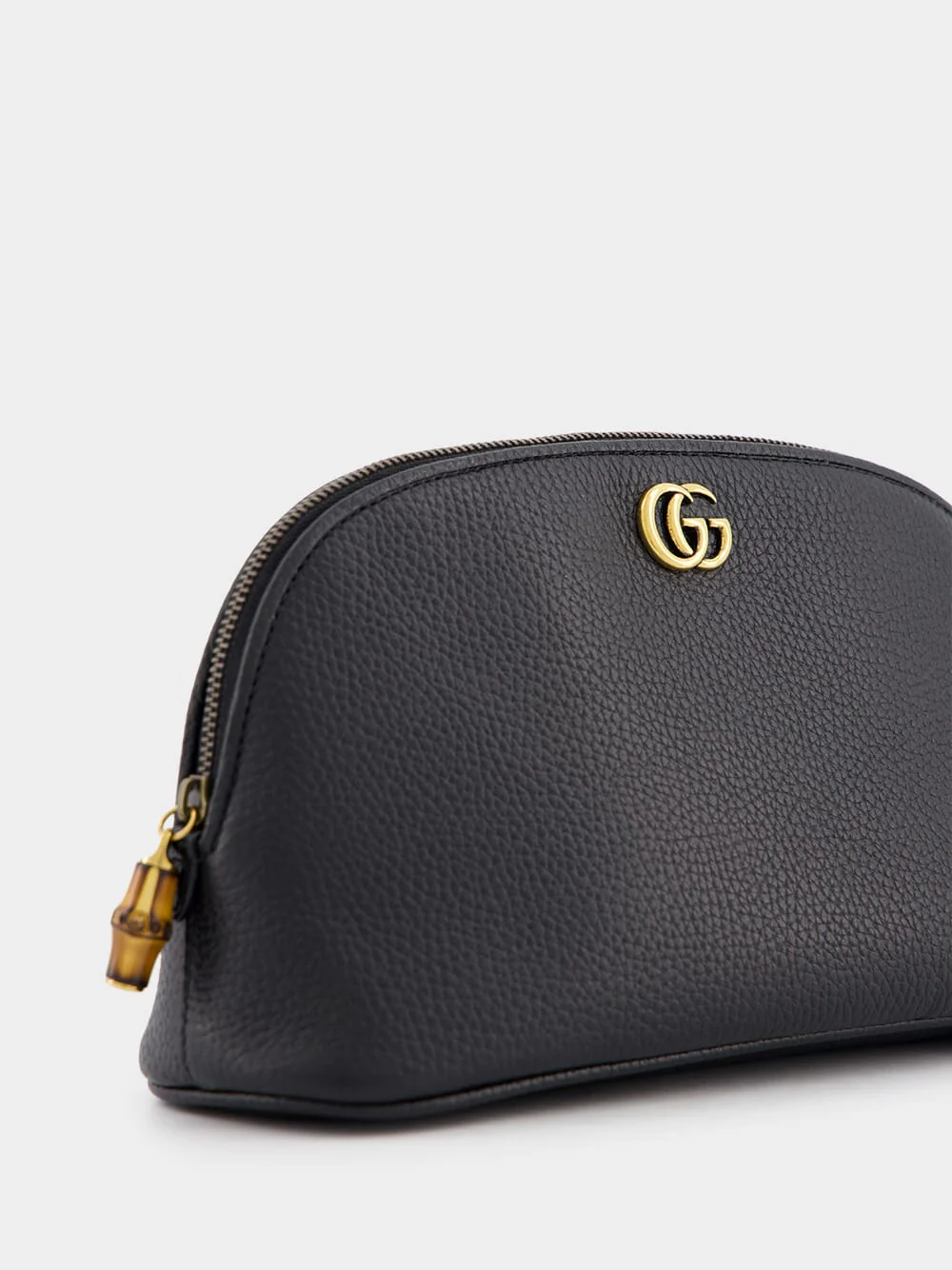 Double G-Plaque Leather Make-Up Bag - Image 6