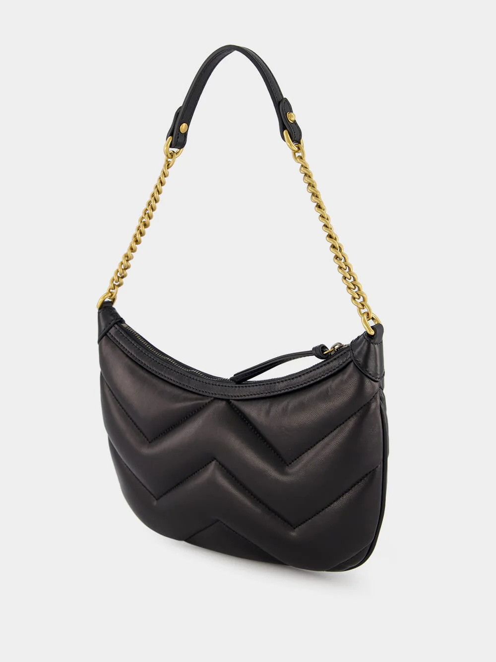 GG Marmont Black Leather Bag - Image 3