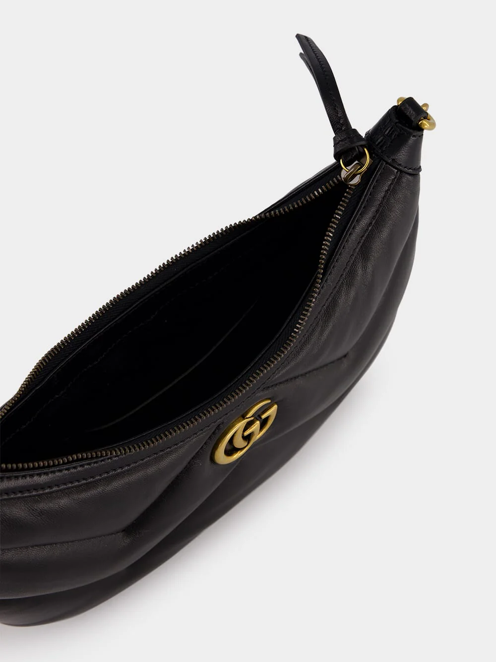 GG Marmont Black Leather Bag - Image 4
