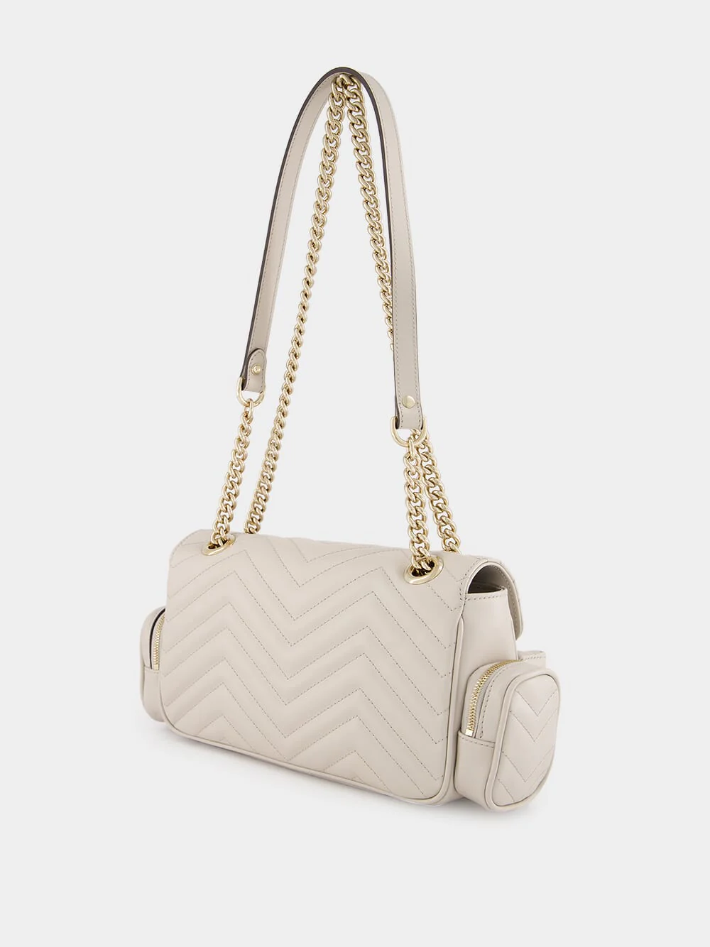 Ivory GG Marmont Small Multi-Pocket Bag - Image 4