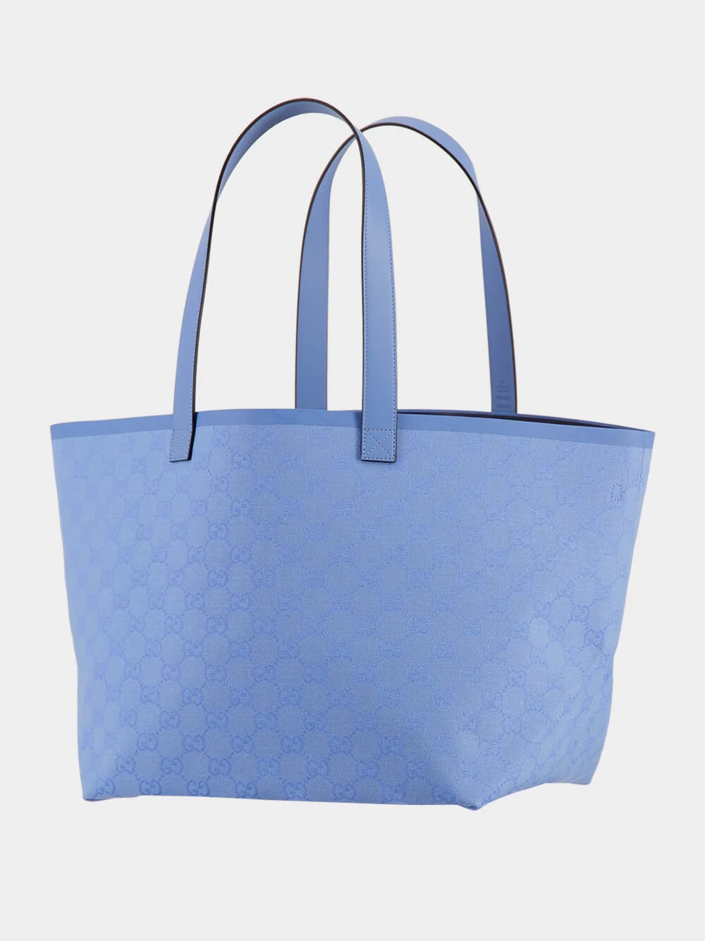 Light Blue Medium GG Canvas Tote Bag - Image 4