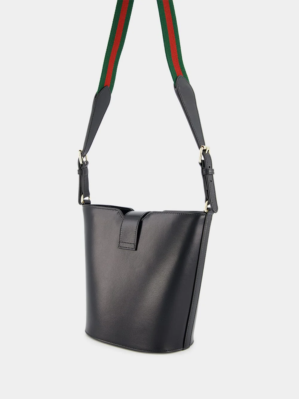 Mini Bucket Black Shoulder Bag - Image 4