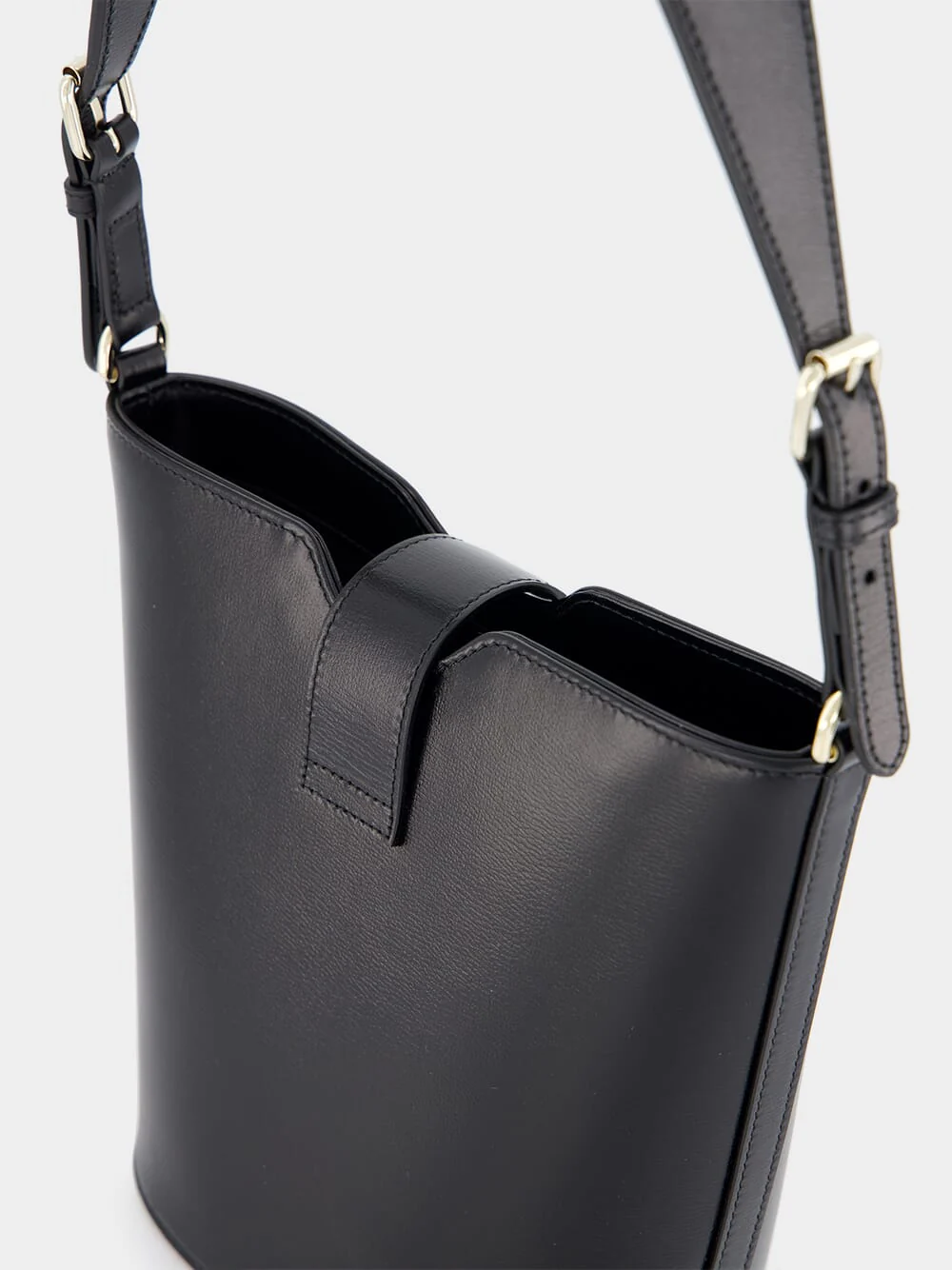 Mini Bucket Black Shoulder Bag - Image 7