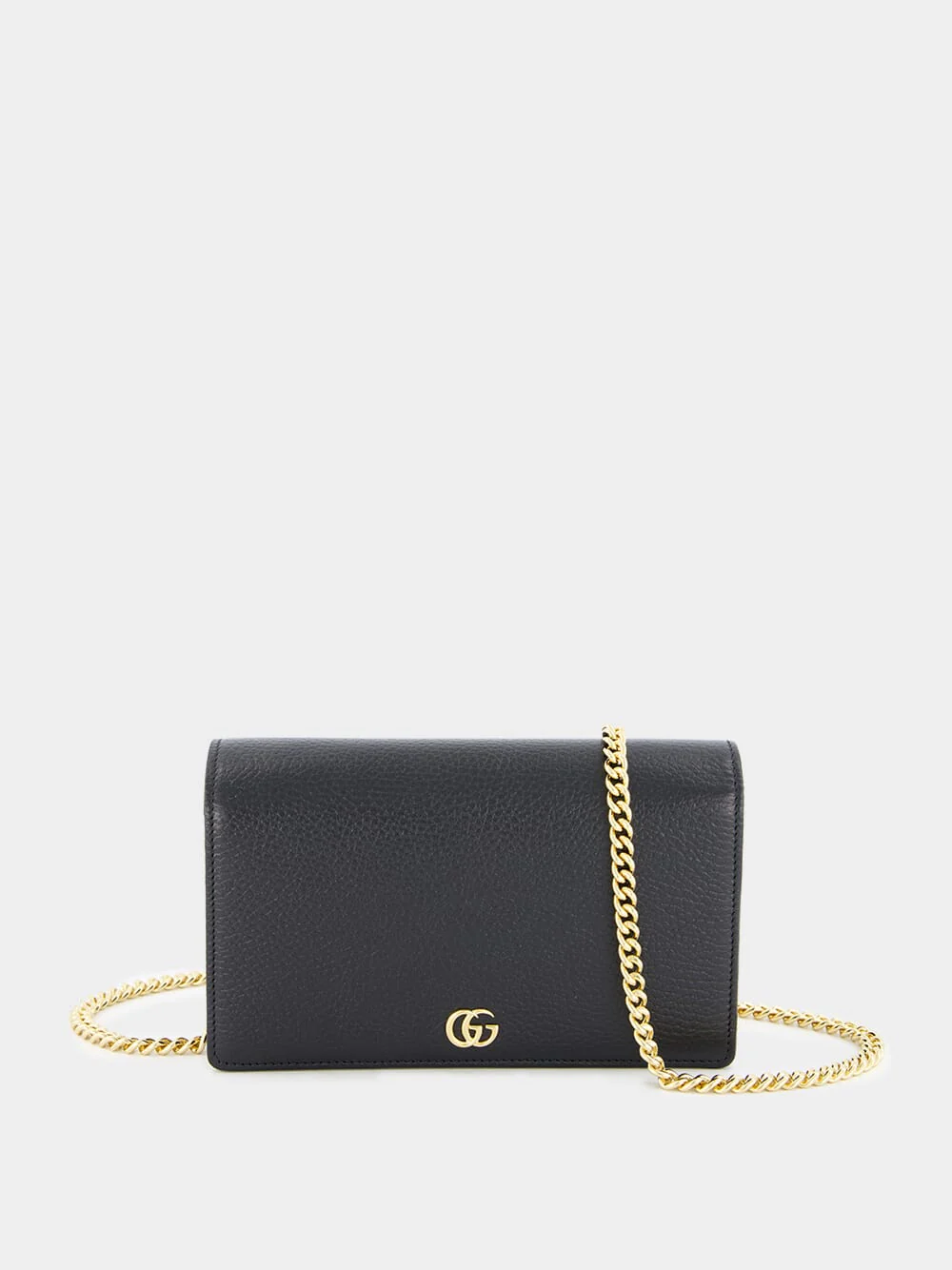 Mini Chain Black Leather Bag