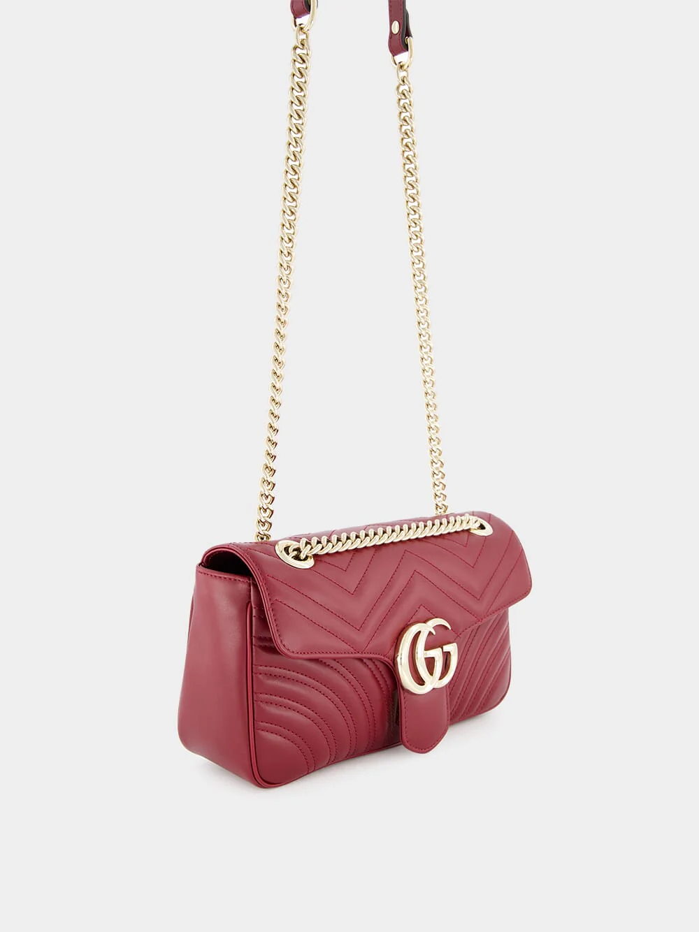 Rosso Ancora GG Marmont Small Shoulder Bag - Image 3