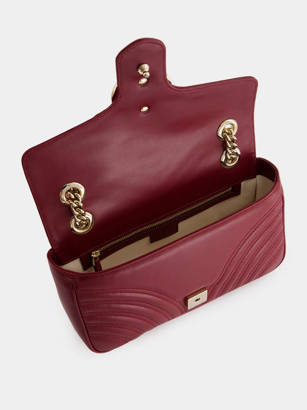 Rosso Ancora GG Marmont Small Shoulder Bag - Image 6
