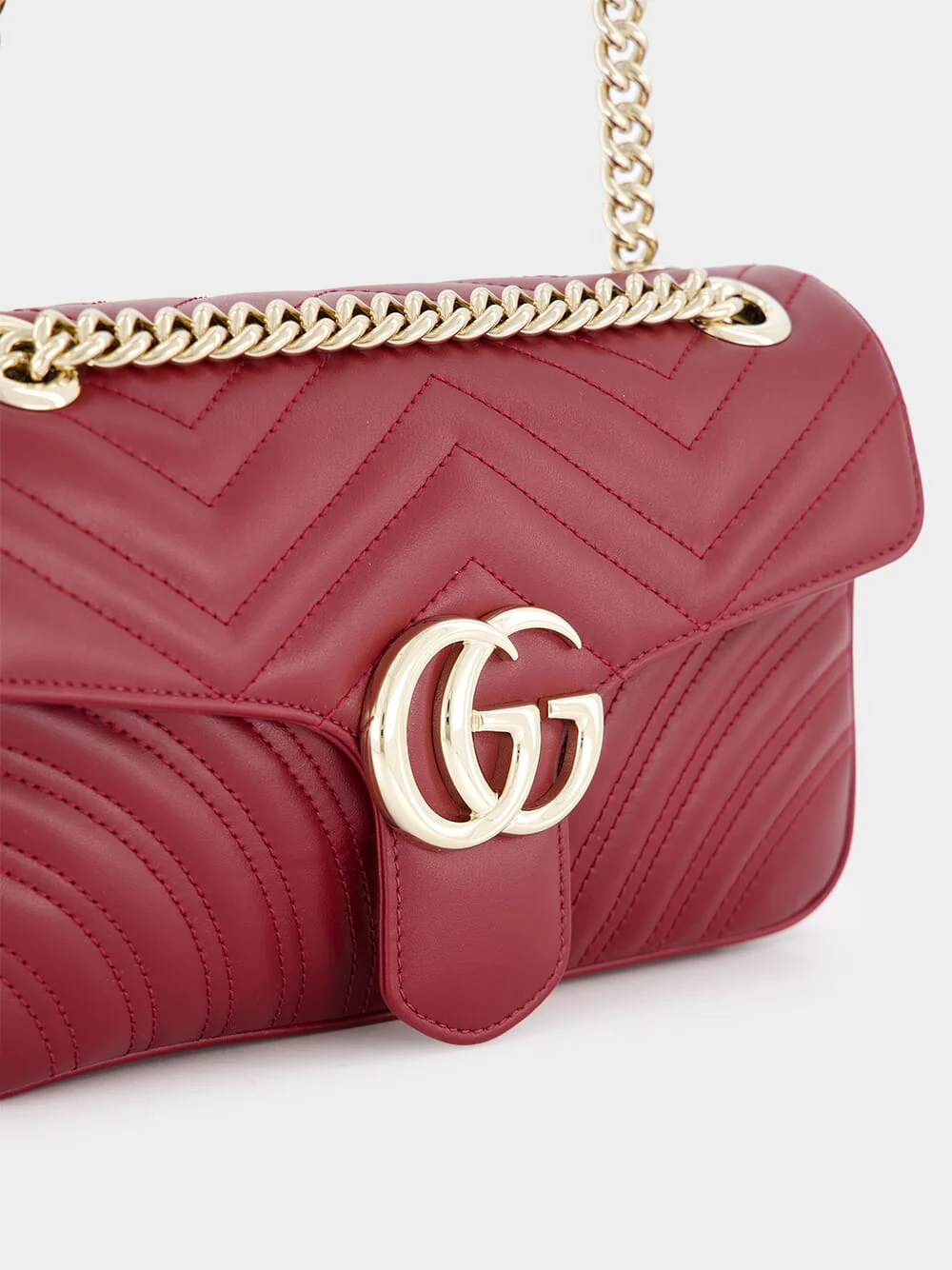 Rosso Ancora GG Marmont Small Shoulder Bag - Image 7