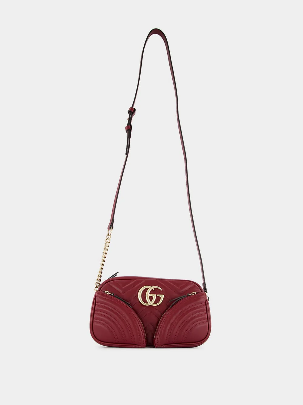 Rosso Ancora GG Marmont Small Shoulder Bag - Image 2