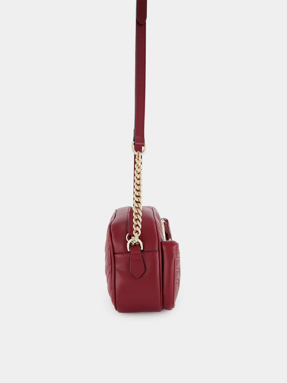 Rosso Ancora GG Marmont Small Shoulder Bag - Image 4