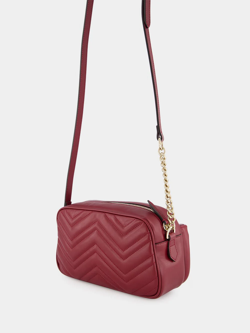 Rosso Ancora GG Marmont Small Shoulder Bag - Image 5
