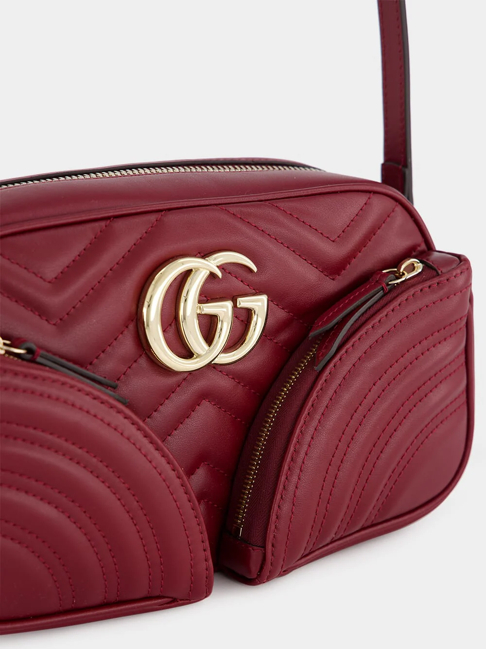 Rosso Ancora GG Marmont Small Shoulder Bag - Image 7