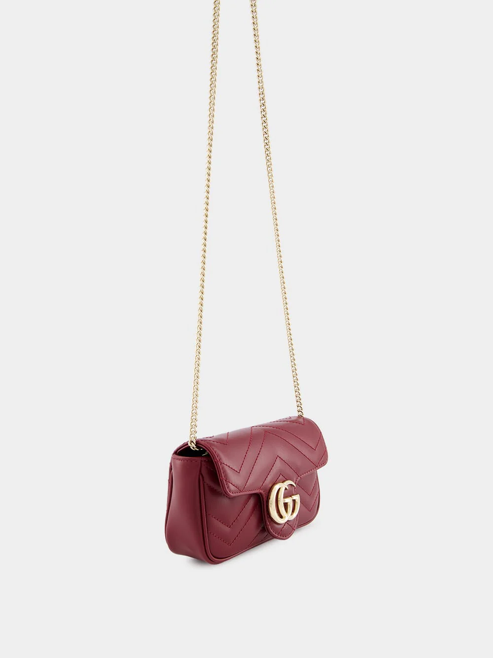 Rosso Ancora GG Marmont Super Mini Bag - Image 3