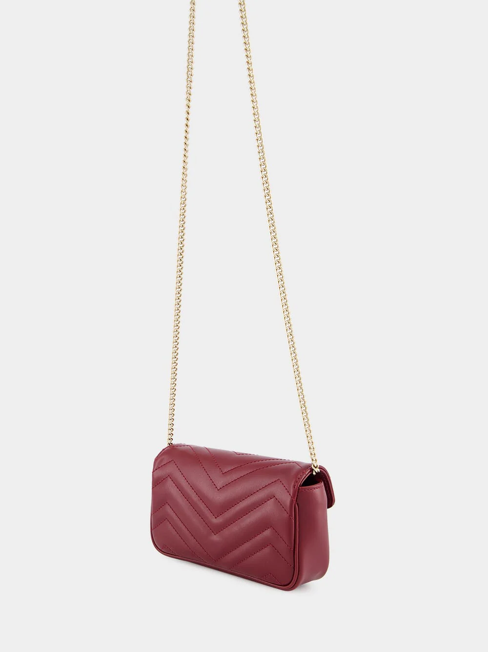 Rosso Ancora GG Marmont Super Mini Bag - Image 5