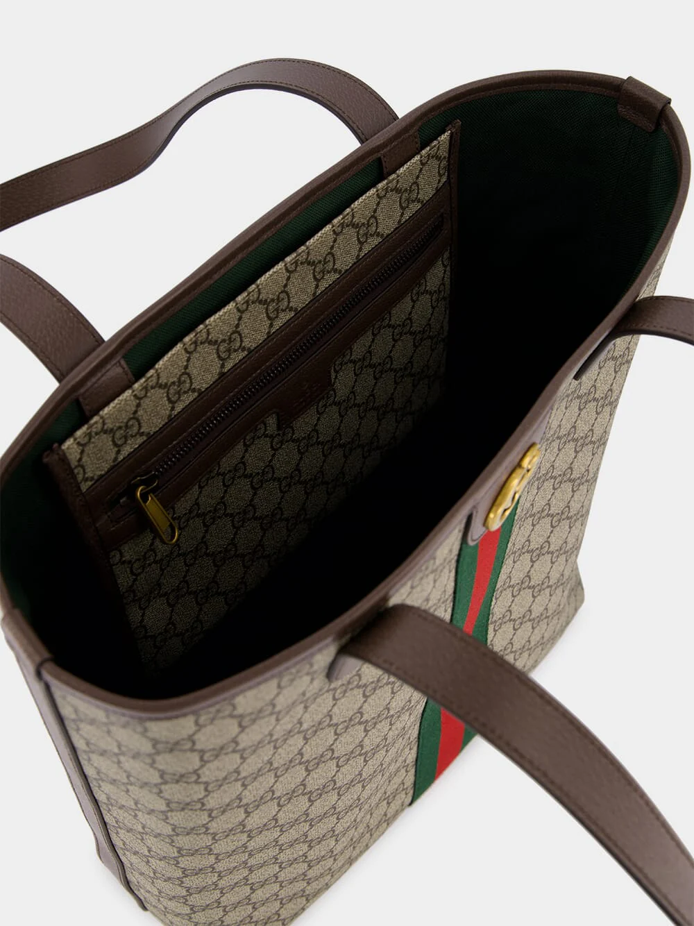 Beige and Ebony GG Supreme Tote Bag - Image 5