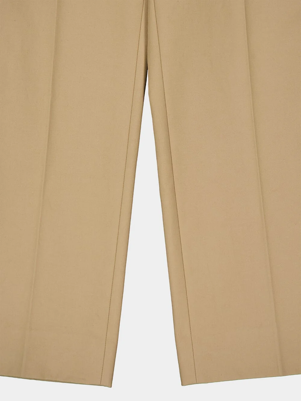 Beige Cotton Drill Pants with Horsebit - Image 4